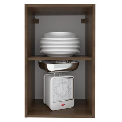 Armário Aéreo Madesa Agata 40 Cm 1 Porta Rustic/cinza