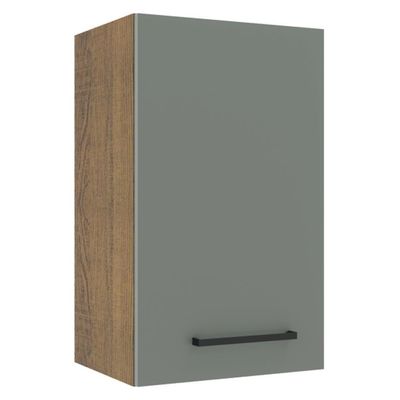 Armário Aéreo Madesa Agata 40 Cm 1 Porta Rustic/cinza