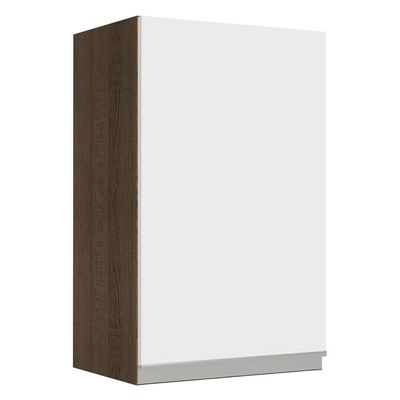 Armário Aéreo Glamy 40cm 1 Porta Rustic/Branco Madesa