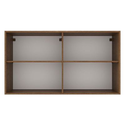Armário Aéreo 120 Cm 2 Portas Agata Madesa Rustic/crema