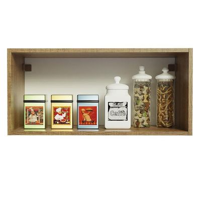 Armário Aéreo de Cozinha Agata 70cm 1 Porta Rustic Cinza