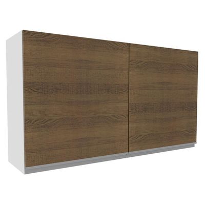 Armário Aéreo Glamy 100%MDF 120cm 2 Portas BR/Rustic Madesa