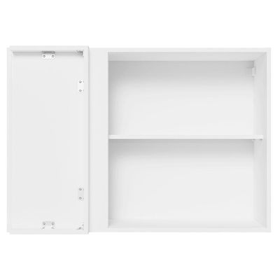 Armário Aéreo de Canto Glamy 100% MDF 1 Porta BR Madesa