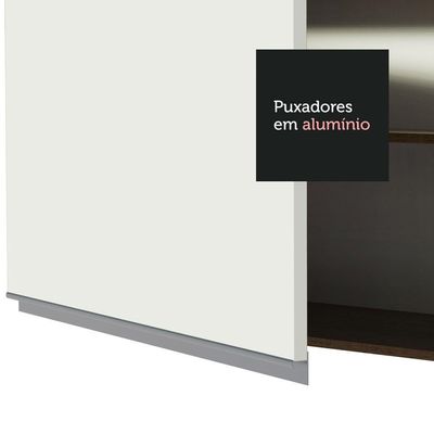 Armário Aéreo de Cozinha 70cm 1 Porta Basculante Branco