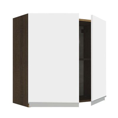 Armário Aéreo 70 Cm 2 Portas Rustic/branco Glamy