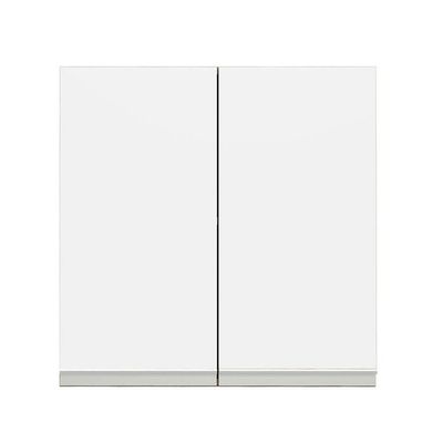Armário Aéreo 70 Cm 2 Portas Rustic/branco Glamy