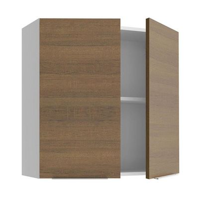 Armário Aéreo 70 Cm 2 Portas Branco/rustic Stella Madesa Branco/rustic