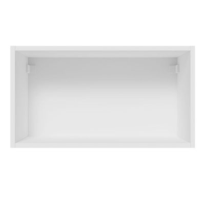 Armário Aéreo 60 Cm 1 Porta Basculante Branco/Branco Veludo
