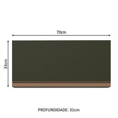 Armário Aéreo Reims 1 Porta Madesa