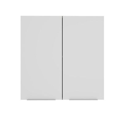 Armário Aéreo 70 Cm 2 Portas Rustic/branco Stella