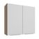 Armário Aéreo 70 Cm 2 Portas Rustic/branco Stella