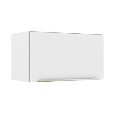 Armário Aéreo 60 Cm 1 Porta Basculante Branco/Branco Veludo