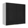 Armário Aéreo 70 Cm 2 Portas Branco/preto Lux Madesa Branco/preto
