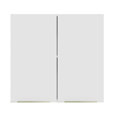 Armário Aéreo 70 Cm 2 Portas Branco/branco Veludo Lux Branco