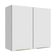 Armário Aéreo 70 Cm 2 Portas Branco/branco Veludo Lux Branco