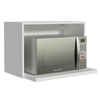 Armário Aéreo Madesa Glamy 60cm com Nicho para Forno Branco