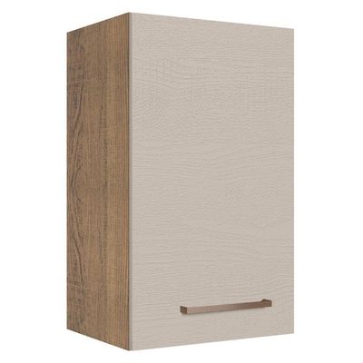 Armário Aéreo 40 Cm 1 Porta Agata Madesa Rustic/crema