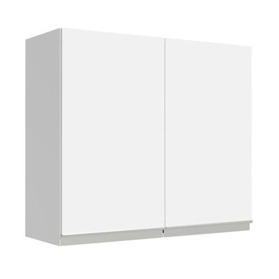 Armário Aéreo 70 Cm 2 Portas Branco Glamy Madesa Branco