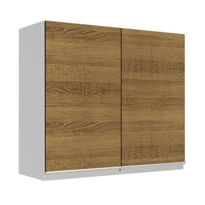 Armário Aéreo 70 Cm 2 Portas Branco/rustic Glamy