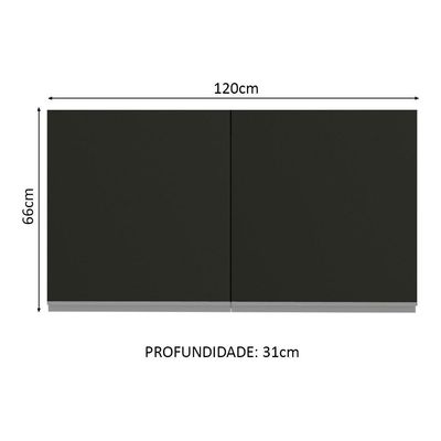 Armário Aéreo Glamy 2 Portas Madesa