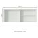 Armário Aéreo Glamy 100% MDF 2 Portas Quadrato BR Madesa