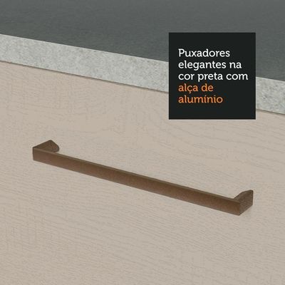 Armário Aéreo 120 Cm 2 Portas Agata Madesa Branco/crema