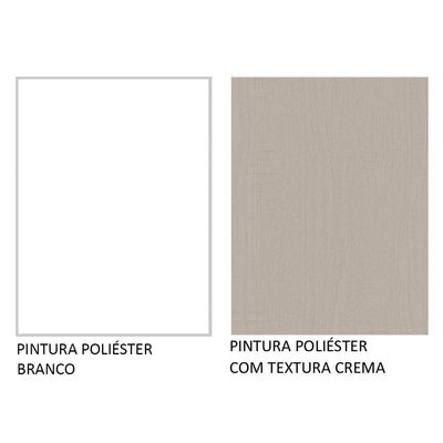 Armário Aéreo 120 Cm 2 Portas Agata Madesa Branco/crema