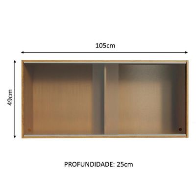 Armário Aéreo Emilly 2 Portas de Correr Madesa