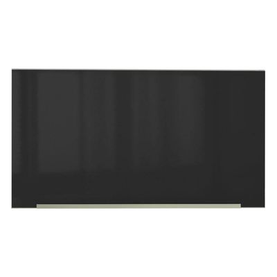 Armário Aéreo Lux 60cm 1 Porta Basculante Branco Preto