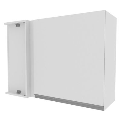 Armário Aéreo de Canto Glamy 1 Porta Branco Madesa