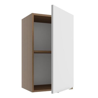 Armário Aéreo Stella 1 Porta Rustic/branco Madesa
