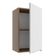 Armário Aéreo Stella 1 Porta Rustic/branco Madesa