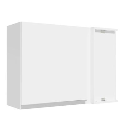 Armário Aéreo de Canto Glamy 1 Porta Branco Madesa