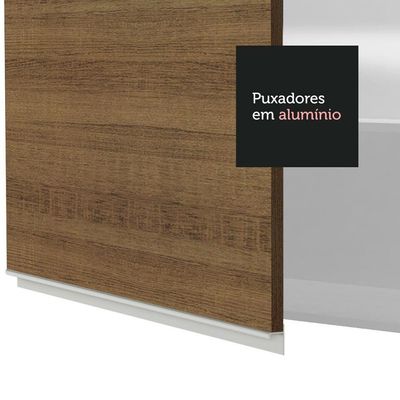 Armário Aéreo Glamy 40 cm 1 Porta Branco/Rustic Madesa