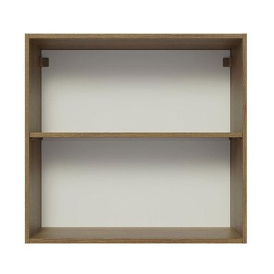 Armário Aéreo 70 Cm 2 Portas Rustic/preto Lux Rustic/preto