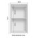 Armário Aéreo 40 Cm Com 2 Nichos Abertos Para Cozinha Branco