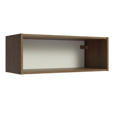 Armário Aéreo Com Nicho Aberto 60cm Rustic Emilly Madesa