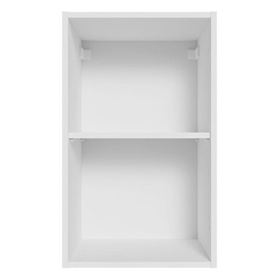Armário Aéreo 40 Cm Com 2 Nichos Abertos Para Cozinha Branco