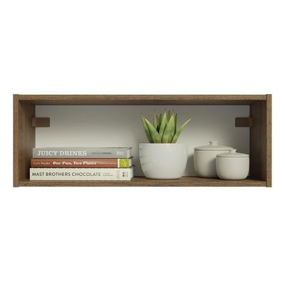 Armário Aéreo Com Nicho Aberto 60cm Rustic Emilly Madesa