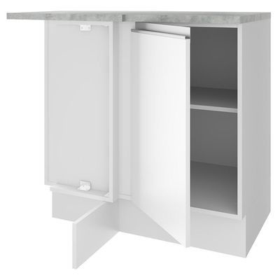 Balcão de Canto Glamy 1 Porta Branco Madesa