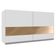 Armário Aéreo Glamy 100% MDF 120 cm 2 Portas Vidro Branco