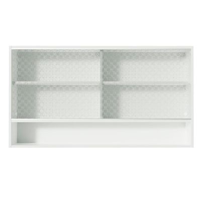 Armário Aéreo Madesa Glamy 2 Portas Quadrato e 1 Nicho BR