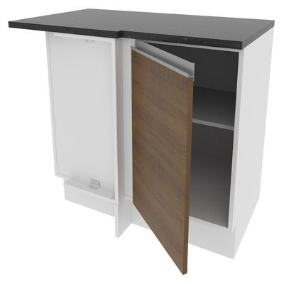 Balcão Canto Acordes Glamy 100% MDF 1 Porta BR/Rustic Madesa