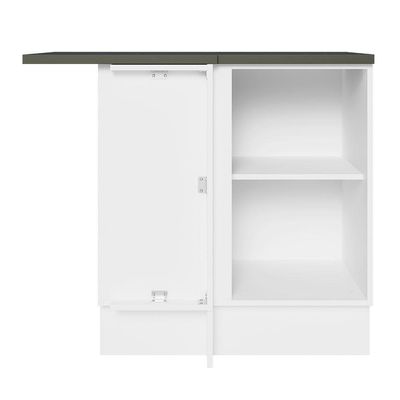Balcão Canto Acordes Glamy 100% MDF 1 Porta BR/Rustic Madesa