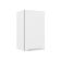 Armário Aéreo 40 Cm 1 Porta Branco/Branco Veludo