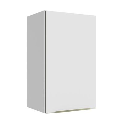 Armário Aéreo 40 Cm 1 Porta Branco/Branco Veludo
