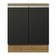 Balcão de Cozinha Madesa Glamy 70cm 2 Portas Preto