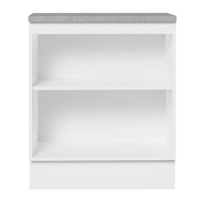Balcão De Cozinha 70 Cm 2 Portas Agata Madesa Branco/crema
