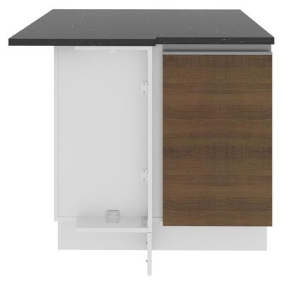 Balcão Canto Acordes Glamy 100% MDF 1 Porta BR/Rustic Madesa