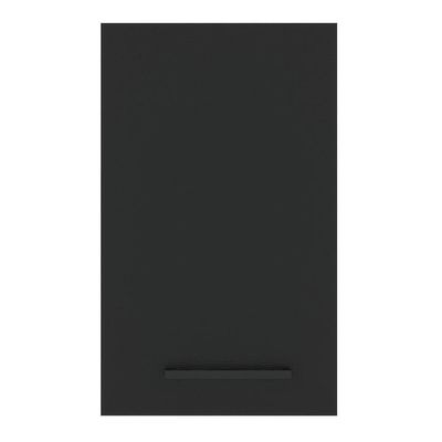 Armário Aéreo Madesa Agata 40cm 1 Porta Rustic Preto